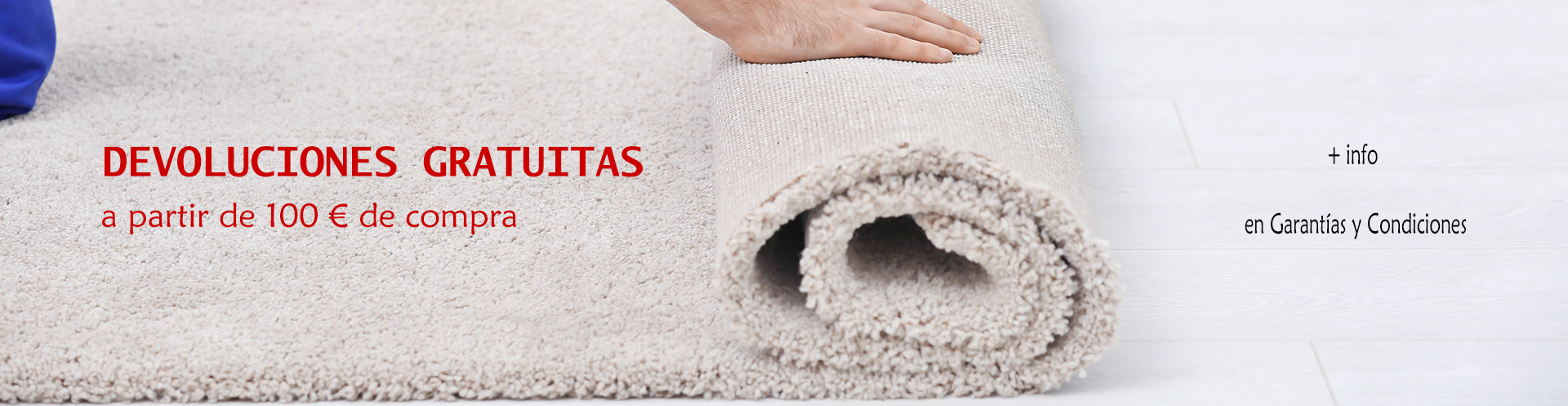 Compra online alfombras Valencia - Devolución gratuita